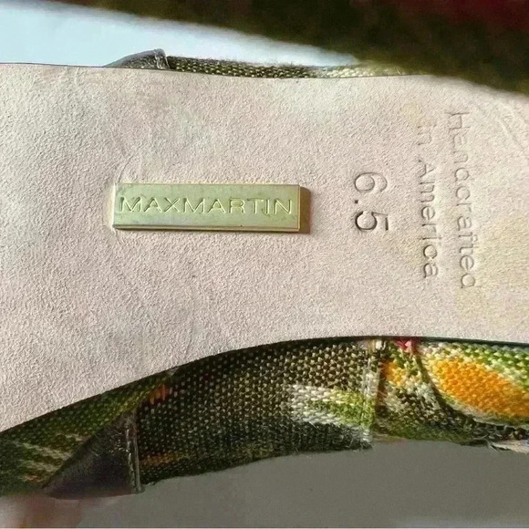 Max Martin Stiletto Boot Zipper Closure with Accent Straps Ikat Pattern Size 6.5 - Picture 7 of 9